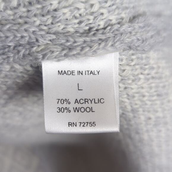 Made in Italy Ilenia M. Wool Blend Midi Sweater Coat/ Cardigan Women's Large - Picture 7 of 15